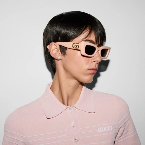 NEW GG1827S 005 GUCCI SUNGLASSES PINK WOMEN EYEWEAR GUCCI - Picture 1 of 14